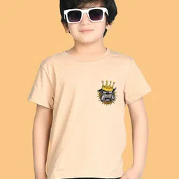 NUSYL Boys Graphic Printed Round Neck Cotton T-shirt-image-52