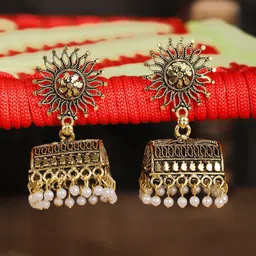 Anouk Contemporary Jhumkas Earrings-image-33