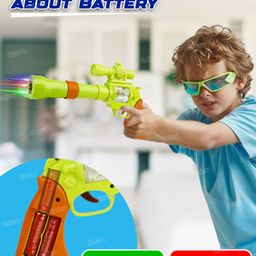 Fiddlerz Projection Electric Gun Toy for Kids with Flashing Lights Music and Rotating Features Fun Interactive Shooting Game for Boys and Girls image 4