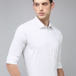 Park Avenue Men Slim Fit Floral Opaque Printed Pure Cotton Formal Shirt-image-87