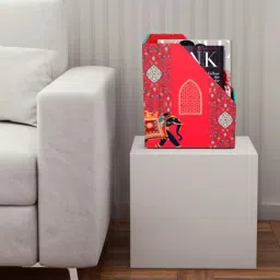 SEJ by Nisha Gupta Red Magazine Rack - Set of 1-image-67