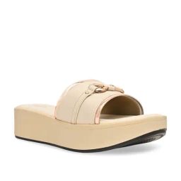 Rocia by Regal Women's Beige Casual Wedges-image-96