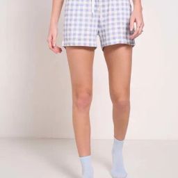 Dreamz by Pantaloons Blue Chequered Shorts-image-54