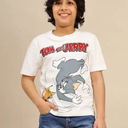 Kidsville Tom & Jerry Printed Regular Fit T-Shirt For Boys-image-99