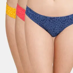 Rosaline by Zivame Multicolor Printed Bikini Panty (Pack Of 3)-image-18