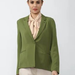 Van Heusen Green Regular Fit Blazer-image-27
