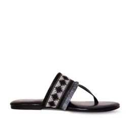 Aurelia Women's Zrory Black T-Strap Sandals-image-58