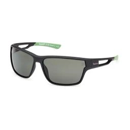 Timberland Green UV Protection Rectangular Sunglasses For Men-picture-44