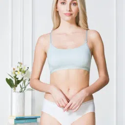 Van Heusen Comfort Fit Non Padded Wireless Solid Bralette - Omphalodes-picture-23