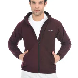 Cloak & Decker by Monte Carlo Maroon Regular Fit Wind Cheater-image-51