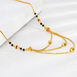 P.N.Gadgil Jewellers 22k Enchanting Engraved Gold Mangalsutra-image-26