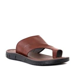 Khadim Men's Brown Toe Ring Sandals-image-68