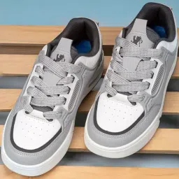 Red Tape Men's Slam Dunk Classics Grey Casual Sneakers-image-43