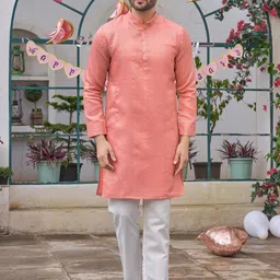 Archittam Men Pink Kurta Sets-picture-43