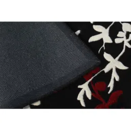 Presto Red & Black Wool Hand Tufted Carpet image 4