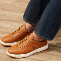 U.S. Polo Assn. Men's Tan Casual Sneakers-image-87