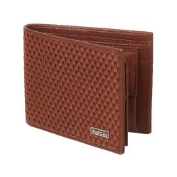 Mochi Tan Casual Synthetic Bi-Fold Wallet For Men image 4