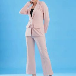 SELVIA Light Pink Maxi Co-Ord Set-picture-31