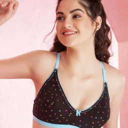 Clovia Black Non Wired Non Padded Full Coverage Bra image 4