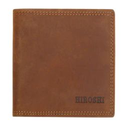 HIROSHI Tan Leather Bi-Fold Wallet-picture-13