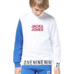 Jack & Jones Junior Brilliant White Printed Full Sleeves Sweatshirt-picture-41