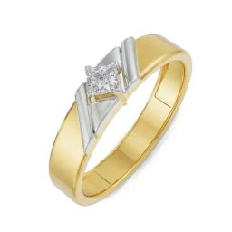 EMORI Yellow Gold Jezze Lab Grown Diamond Band-image-83
