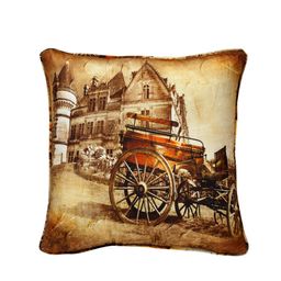 SWAYAM Multicoloured Set of 2 Printed 16" x 16" Square Cushion Covers image 4
