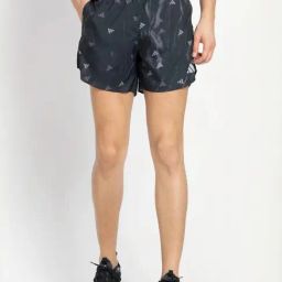 Adidas Black Regular Fit Printed Sports Shorts-picture-8