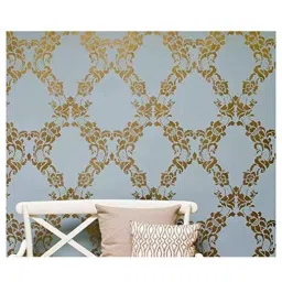 Kayra Decor Damask 36x66Inch Wall Design Stencil Painting KHSNT344-image-5