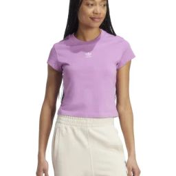 Adidas Originals Purple Slim Fit Sports T-Shirt-image-7