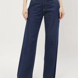 MADAME Blue Cotton Regular Fit Mid Rise Jeans-picture-10