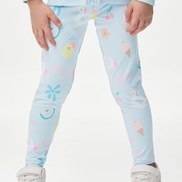 Marks & Spencer Girls Printed Ankle-Length Leggings-image-21