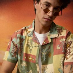The Souled Store Multi Cotton Relaxed Fit Print Casual Shirts-image-99