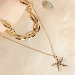 Sohi The Bahamas Multi-Layer Necklace for Women-image-77