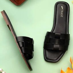 Trase Women's Black Casual Sandals-image-21