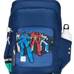 Wiki Squad Blue Printed Backpack-image-18