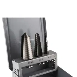 RS PRO HSS Step Drill Bit, Model No 232608 Melatic Grey Color (Set of 3 Pcs) image 2