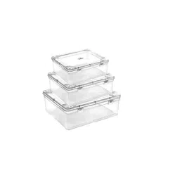 MyPlast LOCKER - 77 Kitchen Container Transparent Rectangular White-image-37