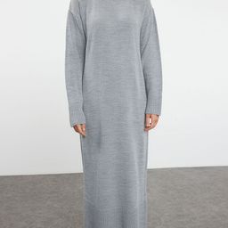 Trendyol Round Neck Top & Maxi Skirt Co-Ords-image-74