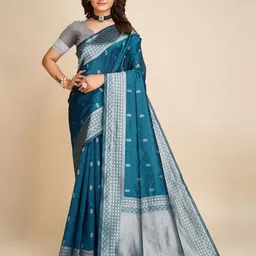 AMRUTKALA SAREES Woven Design Zari Banarasi Saree-image-97