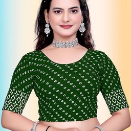 TANISHM FEB TEX Women Printed Saree Blouse-image-77