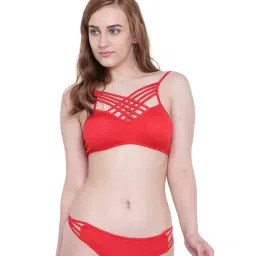 La Intimo Red SeaOath Bra & Bikini Panty-image-82