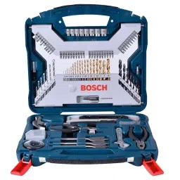 Bosch Titanium X-Line Tool Kit Tin-Coated Set For Wood, Masonry And Metal, 2607017395 - Set Of 103 Pcs-33
