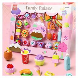 FunBlast Candy Palace Erasers Pack of 17 - Multicolour-17