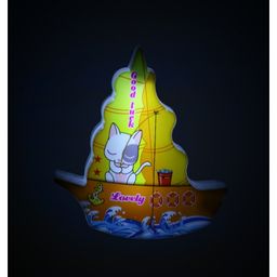 Boat LED Night Lamp Plug In Lamp Wall Socket Night Light Home Decoration - Multioclour-14