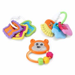 Chicco Play & Grow Teether & Rattle Set Pack of 3- Multicolor-17