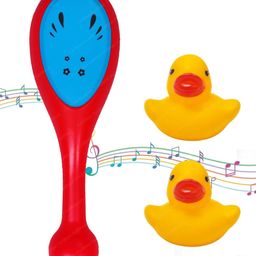 FunBlast Rattle with 2 Squeeze Duck Toys for Babies  Random Color-1