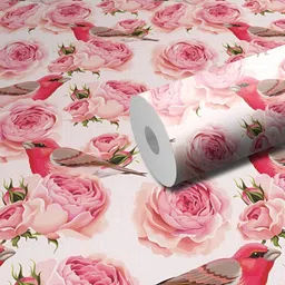 DeCorner Pink & Green Printed Self-Adhesive & Durable WallSticker-picture-30