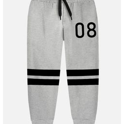 Trampoline Pack Of 2 Typography & Numerical Printed Track Pants - Grey & Red image 5