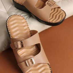 SIRDENILL Women Buckles Comfort Heels Sandals-image-74